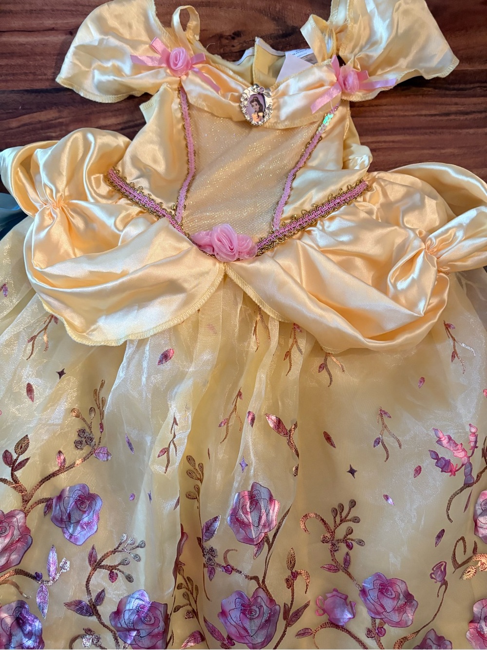 Disney Princess Toddler Girls 2 Costumes Cinderella & Belle 3T 4T Beauty Beast - Picture 2 of 10